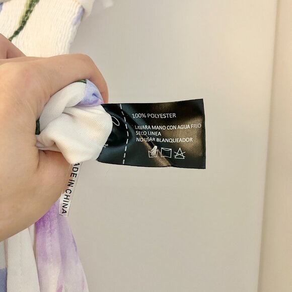 Baltic Born Off Shoulder Ivory Lavender Floral Maxi Dress Daphne Size XL NWOT - Picture 7 of 9